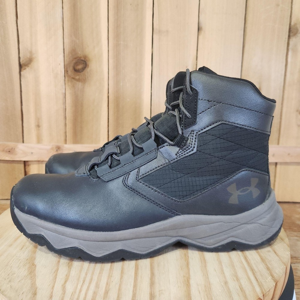 Under Armour Stellar G2 Combat Boots Mens 10.5 Black Ankle Work Tactical